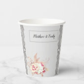 Roos van pasta's Papieren Bekers (Voorkant)