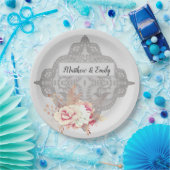 Roos van pasta's Papieren Bordje (Feest)