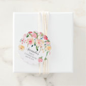 Roos van pony's Floral Eerste Heilige Communie Bedankjes Labels (In situ)