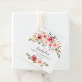 Roos van pony's Floral Eerste Heilige Communie Bedankjes Labels (In situ)