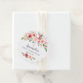 Roos van pony's Floral Eerste Heilige Communie Bedankjes Labels (In situ)