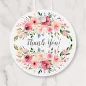 Roos van pony's Floral Eerste Heilige Communie Bedankjes Labels (Achterkant)