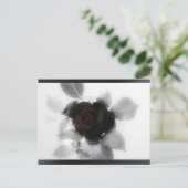 Roos van rouwgeheugen briefkaart (Staand voorkant)