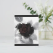 Roos van rouwgeheugen briefkaart (Staand voorkant)