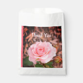 Roos van roze tuin bedankzakje (Voorkant)