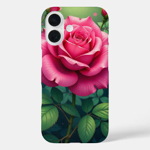 Roos van roze tuin iPhone 16 hoesje