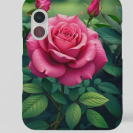 Roos van roze tuin iPhone 16 hoesje
