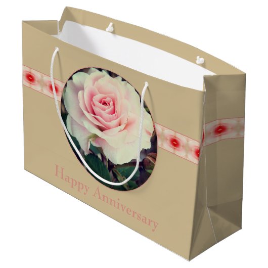 Roos van roze tuin groot cadeauzakje (Achterkant Gekanteld)