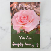 Roos van roze tuin kaart (Binnen)