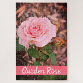 Roos van roze tuin legpuzzel