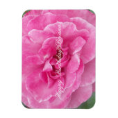 Roos van roze tuin magneet (Verticaal)