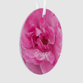 Roos van roze tuin ornament (voorkant)