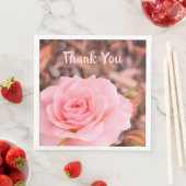 Roos van roze tuin servet (Insitu)