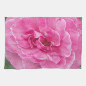 Roos van roze tuin theedoek (Horizontaal)