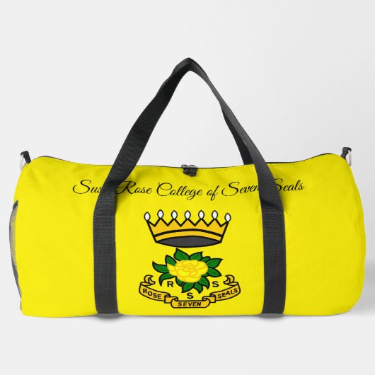 Roos van Seven Seals Duffel Bag voor Rozen Plunjezak (Achterkant)