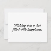 Roos van Sharon Birthday Kaart (Achterkant)