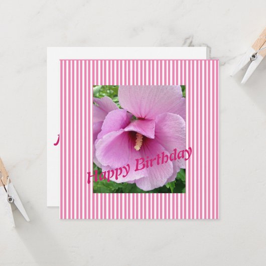 Roos van Sharon Flat Kaart (Voorkant / Achterkant in situ)