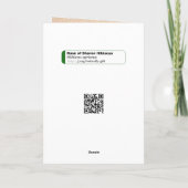 Roos van Sharon Hibiscus Flowers Kaart (Achterkant)