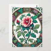  Roos van Sharon Illustration Botanical Briefkaart (Voorkant / Achterkant)