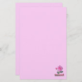 Roos Van Sharon Lelie Van Het Dal Roze Briefpapier (Voorkant / Achterkant)