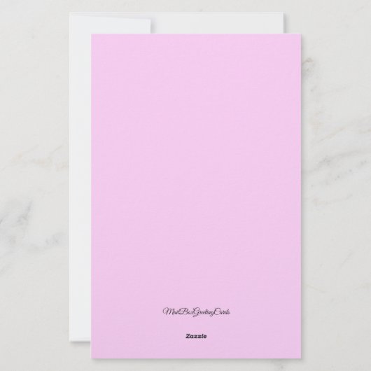 Roos Van Sharon Lelie Van Het Dal Roze Briefpapier (Achterkant)