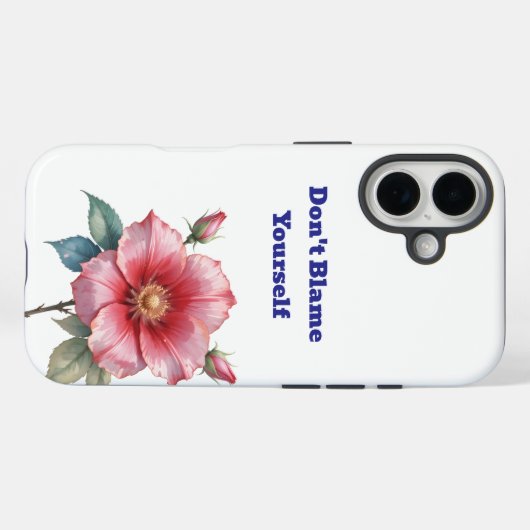 Roos van Sharon ontwerp iPhone case (Achterkant (horizontaal))