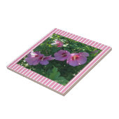 Roos van Sharon Striped Tegeltje (Zijkant)