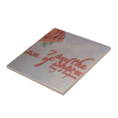 roos van sharon tegeltje (Zijkant)