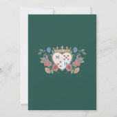 Roos van sproeiers Garden Royal Crown Monogram Hea Kaart (Achterkant)