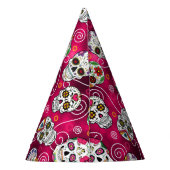 Roos van suikerriet Rood D725 Feesthoedjes (Achterkant)