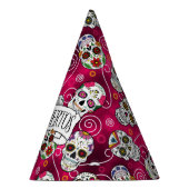 Roos van suikerriet Rood D725 Feesthoedjes (Rechts)