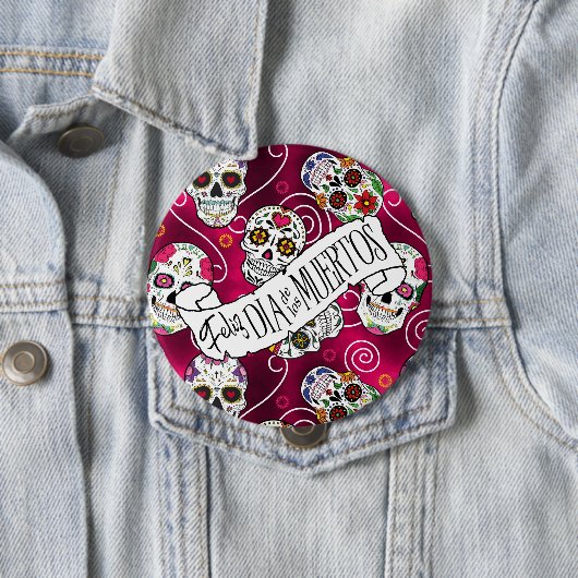 Roos van suikerriet Rood D725 Ronde Button 4,0 Cm (In situ)