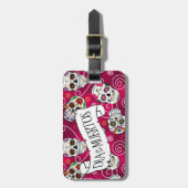 Roos van suikerriet Rood ID725 Bagagelabel (Voorkant verticaal)