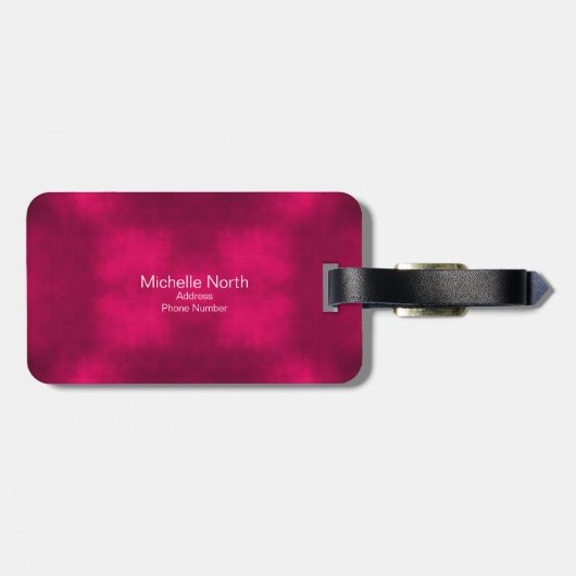 Roos van suikerriet Rood ID725 Bagagelabel (Achterkant horizontaal)