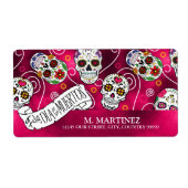 Roos van suikerriet Rood ID725 Etiket (Voorkant)