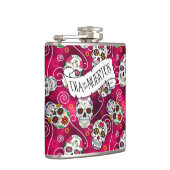 Roos van suikerriet Rood ID725 Heupfles (Rechts)