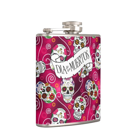 Roos van suikerriet Rood ID725 Heupfles (Rechts)