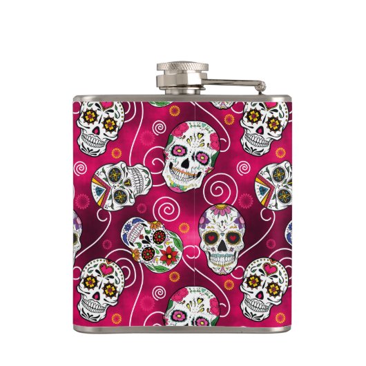 Roos van suikerriet Rood ID725 Heupfles (Achterkant)