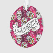 Roos van suikerriet Rood ID725 Ornament (voorkant)