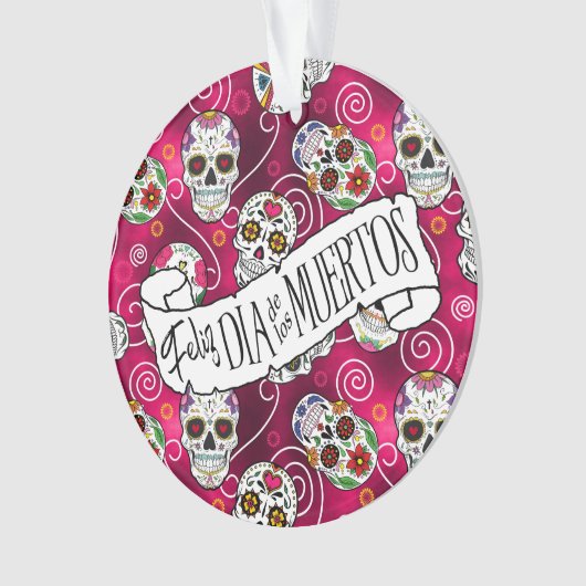 Roos van suikerriet Rood ID725 Ornament (voorkant)