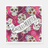 Roos van suikerriet Rood ID725 Servet (Voorkant)