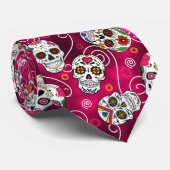 Roos van suikerriet Rood ID725 Stropdas (Opgerold)