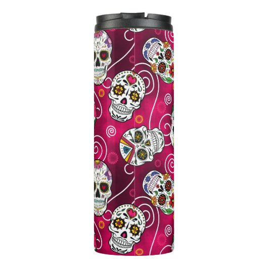 Roos van suikerriet Rood ID725 Thermosbeker (Achterkant)