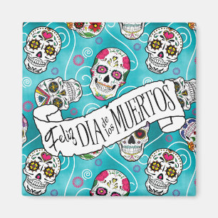 Roos van suikerriet Turquoise ID725 Magneet