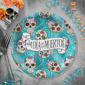 Roos van suikerriet Turquoise ID725 Papieren Bordje