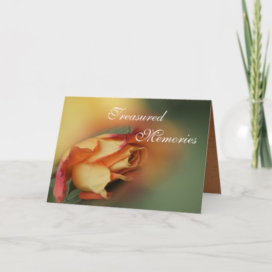 Roos van sympathie - elke gelegenheid aanpassen kaart (Voorkant)