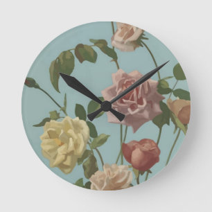  Roos van thee en Rozen van Blush Ronde Klok