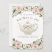 Roos van theepartijblush Succulent Leaf Vrijgezell Kaart (Achterkant)