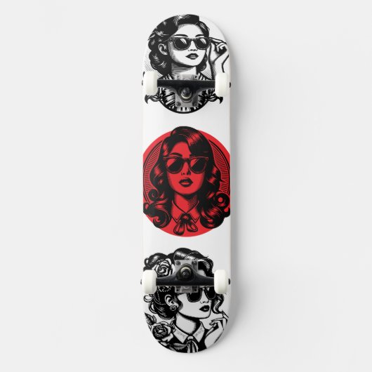 Roos van Tokio Persoonlijk Skateboard (Voorkant)