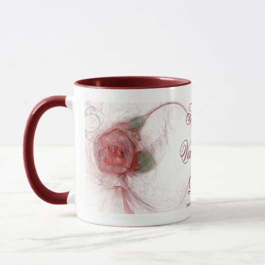 ROOS van valentijnse apparaten ~ On White Mok (Links)